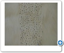 collection 4 cut steel+strass spread on white fox